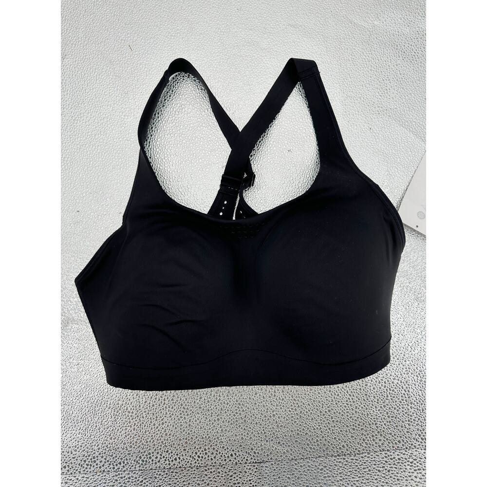 Athleta Sports Bra Women 36DD NWT Black Phenomena‎ B-DD Activewear Athletic